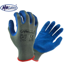 NMSAFETY 13 gauge latex work gloves strong hand gloves construction gloves